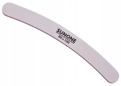 Produktbild von SUNONE Bananen-Nagelfeile weiß 80/100