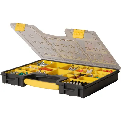 Zdjęcie produktu dla STANLEY Organizer Profi 1-92-748, skrzynka asortymentowa, magazynek na drobne części, 25 przegródek
