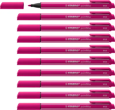 Produktbild von STABILO Filzschreiber - pointMax - 10er Pack - rosarot