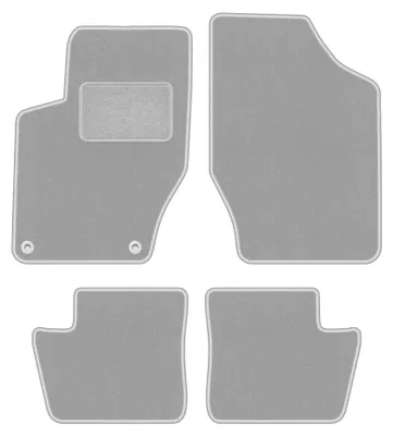 Image de Tapis de sol en moquette pour Citroen DS4 2011-2015 (à hayon) – jeu 4 pièces, gris, sur mesure – Wielganizator OSLO