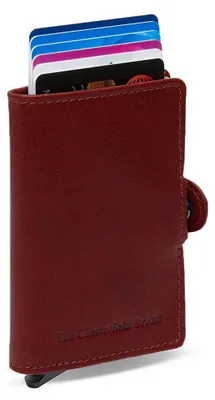 Produktbild von The Chesterfield Brand Leder Kartenetui Baldwin Cardholder Red dunkelrot