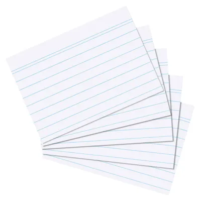 Productafbeelding van Herlitz memokaarten, DIN A8, met lijntjes, wit