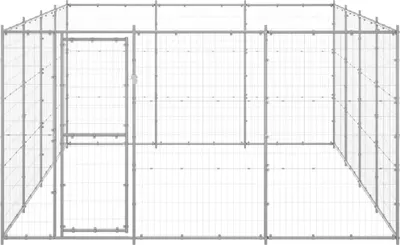 Produktbild von vidaXL Outdoor-Hundezwinger Verzinkter Stahl 14,52 m²