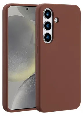 Produktbild von Accezz Liquid Silikoncase mit MagSafe Samsung Galaxy S25 - New Tea Brown