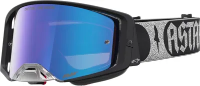 Immagine prodotto di Occhiali da motocross Alpinestars Supertech Atrox Mirror, neri/argento, taglia unica