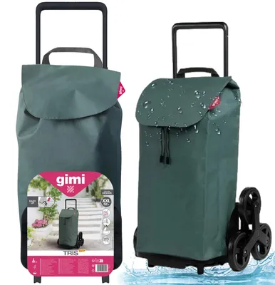 Produktbild von Gimi Tris Floral Einkaufstrolley 52 L - Grün 168423