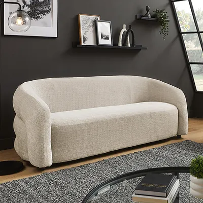 Produktbild von riess-ambiente Sofa VOGUE 200cm beige Chenille Cremona 3-Sitzer Couch mit Nosagfederung Schaumstoff