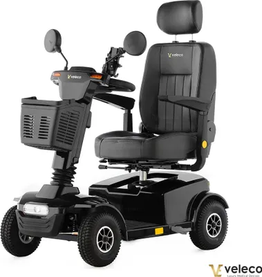 Obrázok produktu pre Veleco Jumpy v čiernej farbe - 450W - 10km/h - kolobežka pre seniorov - pomôcka pri chôdzi - kolobežka - elektrická kolobežka