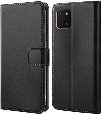 Produktbild von Handy Tasche für Samsung Galaxy Note 10 Lite Schutzhülle Bookstyle Etui Klapphülle Wallet Flip Cover Case Schwarz