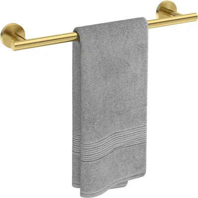 Imagen del producto de Soporte para toallas de pared para baño, fabricado en acero inoxidable cepillado SUS 304, de 40 cm