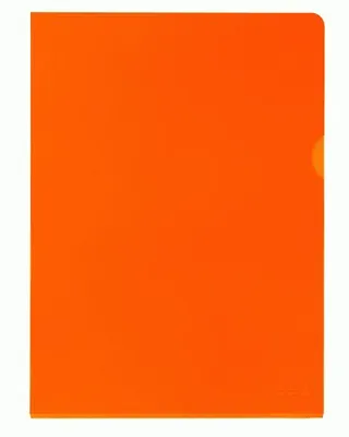 Image de 25 pochettes transparentes OXFORD DIN A4 orange lisse 0,15 mm