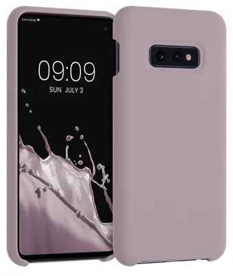 Produktbild von kwmobile Handyhülle für Samsung Galaxy S10e Hülle - Case Silikon - Kabelloses Laden - Schutzhülle Cover in Purple Cloud
