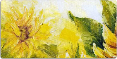 Produktbild von Schreibtischmatte Tischunterlage 120x60 cm Mauspad - Sonnenblumen