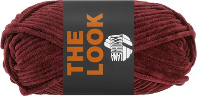 Immagine prodotto di Lana Grossa THE LOOK 100 g di filato di ciniglia vellutato e stabile 120 m colore 005 - Borgogna
