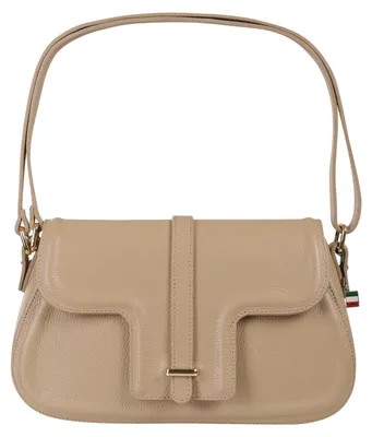 Obrázek produktu pro Dámská kabelka Florence, kožená, taupe-béžová, rozměry 10 x 33 x 20 cm, OTF850I3