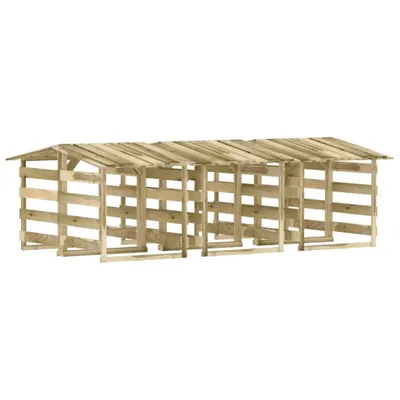 Zdjęcie produktu dla Pergole ogrodowe z daszkiem, 6 szt., 100x90x100 cm, sosnowe