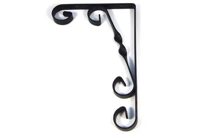 Produktbild von IHC Regalträger Wandkonsole Regalbodenträger Antik Schabby Regalwinkel Schwarz 15х23cm, 2 Stück