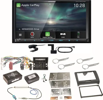 Produktbild von Kenwood DNX-7190DABS Android Auto Carplay Digitalradio Einbauset für Audi TT 8J