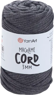 Produktbild von Yarn Art Macrame Cord 3 mm 85 m 758 Blueish Schnur