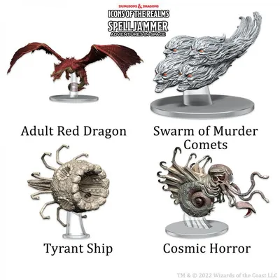 Produktbild von D&D Icons of the Realms: Schiffsmaßstab – Bedrohungen aus dem Kosmos