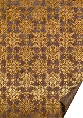 Image de HEYDA 204772750 Carton naturel Ornament A4 doré brillant