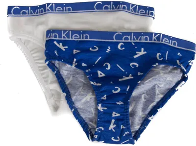 Zdjęcie produktu dla Zestaw 2 sztuki dla dziewczynek CK CALVIN KLEIN, nr katalogowy G80G800008, MEIN CK 2 PACK BIKINI, rozmiar L – dla dziewczynek w wieku 10–12 lat, 95% bawełna, 5% Elasthan