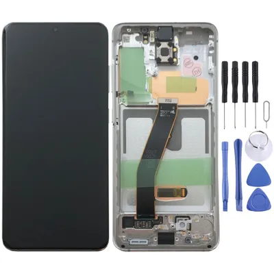 Produktbild von Kompletny wyświetlacz LCD Samsung do Galaxy S20 5G G981B GH82-22123B Cloud White