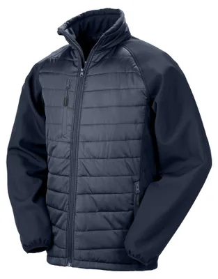 Produktbild von Result Genuine Recycled - "Compass" Softshelljacke für Herren FK3181 (M) (Marineblau)