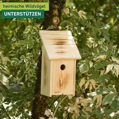 Produktbild von Vogel-Nistkasten für Kleiber, Kohlmeise & Gartenrotschwanz