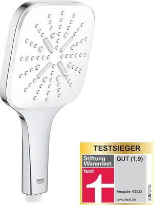 Produktbild von Famanu Handbrause mit 3 Strahlarten - modernes Design