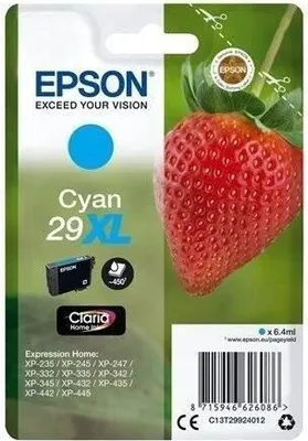 Image de EPSON Cartouche d'encre T2992 XL Cyan - Fraise