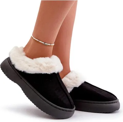 Produktbild von Damen Hausschuhe Mit Fell Schwarz Zinntia 40/41