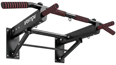 Immagine prodotto di Barra per Trazioni da Parete Pieghevole 98x65x31 cm con Capacità fino a 120 kg in Acciaio Nero