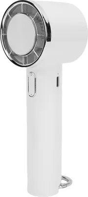 Obrázek produktu pro Přenosný ruční ventilátor 5 rychlostí Polovodičové chlazení USB dobíjecí mini ruční ventilátor s 2000mAh baterií pro venkovní cestování Bílý