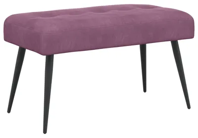 Obrázok produktu pre Sedacia súprava s čalúnením a gombíkmi, fialová, 80 x 40 x 46 cm