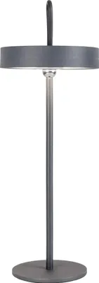 Obrázok produktu pre Vonkajšia stolová lampa LED, čierna, nabíjateľná batéria, dotykový stmievač, H 35 cm