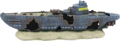 Produktbild von Aquariumdekoration aquatlantis Marineschiff 46x10x14 cm