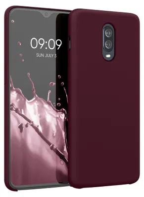 Produktbild von kwmobile Handyhülle für OnePlus 6T Hülle - Case Silikon - Kabelloses Laden - Schutzhülle Cover in Tawny Red