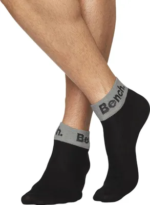 Produktbild von Bench Kurzsocken 8 -teilig 2x schwarz, 2x weiß, 2x hellgrau-meliert, 2x blau Größe 35/38