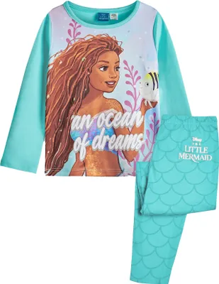 Produktbild von The Little Mermaid - Schlafanzug mit langer Hose für Mädchen NS8324 (110) (Blau)