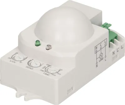 Immagine prodotto di Orno CR-208 Mini rilevatore di movimento a microonde per interni a 360 gradi con sensore crepuscolare compatibile con i LED