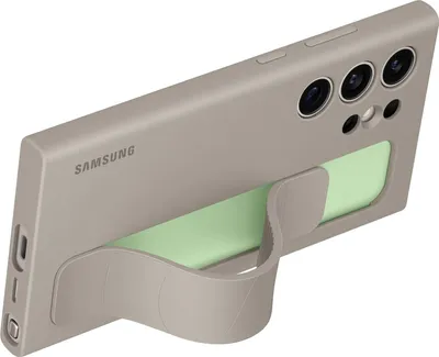 Productafbeelding van Samsung Standhouderhoesje voor de Galaxy S24 Ultra - taupe