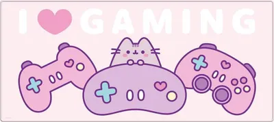 Produktbild von Pusheen Gaming Mousepad 80x35 cm – Rutschfest, wasserabweisend, für Maus, Tastatur & Low-Sense-Gamer