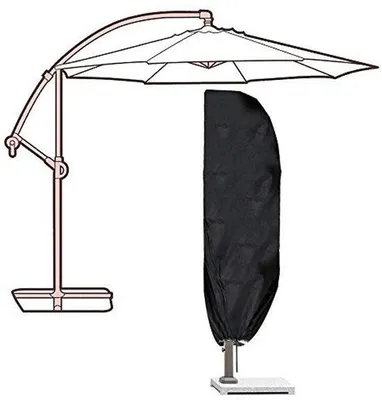 Immagine prodotto di Copertura parasole per tettoia - Regolabile - Impermeabile - 280 x 30/81/46 cm - Tessuto Oxford - Con cerniera e asta