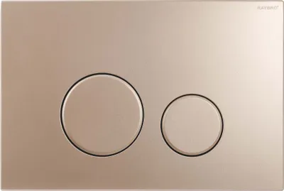 Produktbild von RAYBRO Betätigungsplatte CORTADO 45 Bronze Gold für Geberit Spülkästen UP320, UP100, JomoTech, REZI Systems