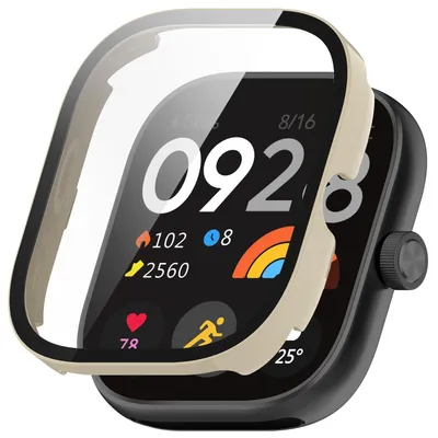 Obrázek produktu pro Pro Xiaomi Redmi Watch 4 Plastové pouzdro na hodinky + ochranné sklo H9 White