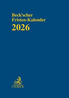 Produktbild von Beck'scher Fristen-Kalender 2026