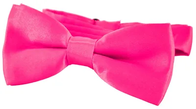 Produktbild von DonDon® Edle Kinder Fliege gebunden und längenverstellbar 9 x 4,5 cm pink glänzend in Seidenlook