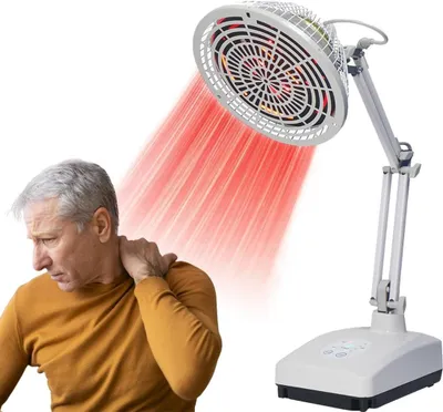Immagine prodotto di Lampada a infrarossi - Lampada per il rilassamento muscolare - Timer e potenza regolabili - 300 Watt - Bianco