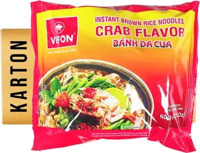 Produktbild von Vifon Banh Da Cua Instant Reisnudeln Krabbengeschmack 30x60g